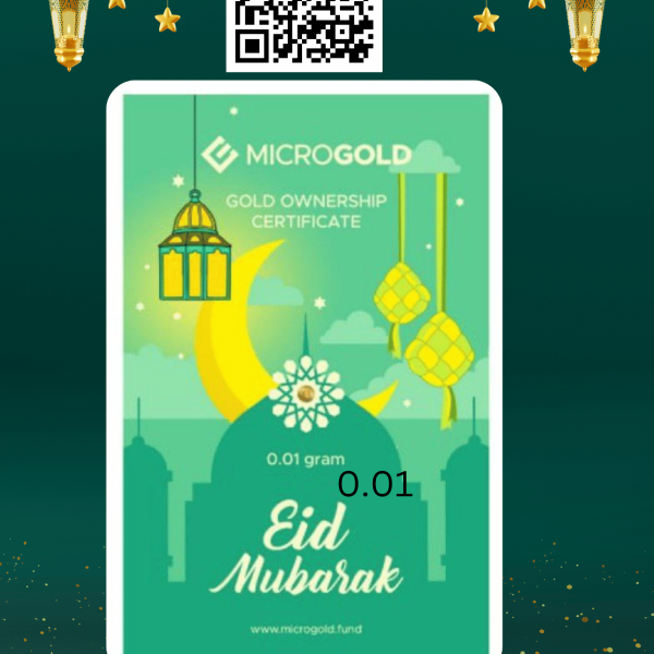 Micro Gold spesial Eid Mubarak 0.01